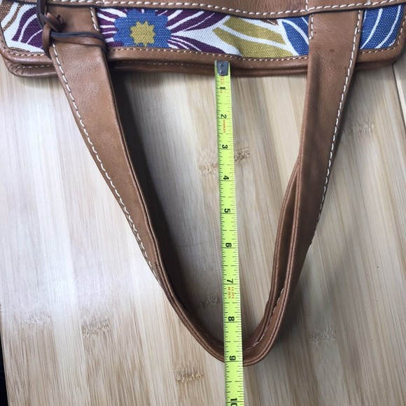 Fossil Canvas and Leather Floral Shoulder Bag - Picture 7 of 7